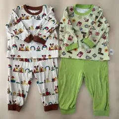 KIDEA ユニクロ　ディズニーキャラクター ベビーパジャマ 80 2枚セット