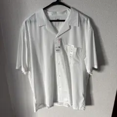 UNIQLO オープンカラーシャツ L ホワイト