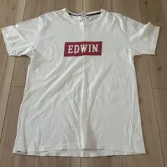 EDWIN ホワイト Tシャツ Mサイズ