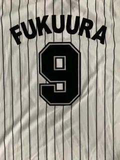 千葉ロッテ　福浦和也　FUKUURA 9 ドライTシャツ ホームストライプ