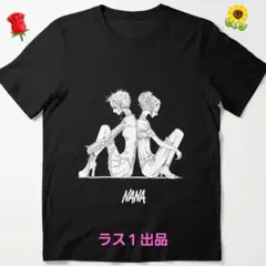 NANAデザインTシャツ(Lサイズ、ブラック)