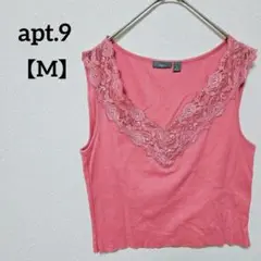 apt.9 【M】ピンク レース付きタンクトップ