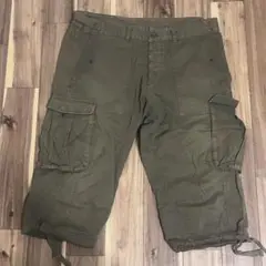 カーゴショートパンツ Mサイズ オリーブグリーン 7分丈