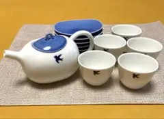 Mudu マディ　ツバメポット ティーポット カップソーサー 5客セット 食器