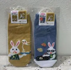 絵本おばけのてんぷら♪イエロー♪ブルーせなけいこ 靴下2足セット