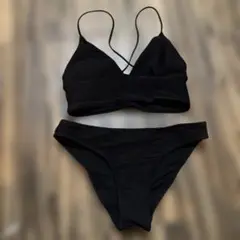 H&M エイチアンドム　ビキニ　セット　ブラック　水着