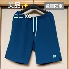 美品✨ ⑦ YONEX ハーフパンツ／ベリークール／ユニ XО／ブルーグリーン