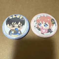 銀魂 ばぶきゃら 缶バッジ 神楽 新八
