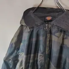 古着 ディッキーズ Dickies 迷彩柄 カモ パーカー フーディ　M
