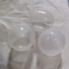 [30×3]別々タイプ 白色系 ガチャ玉3個セット