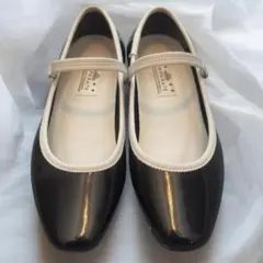 【美品】テンパレイト レインシューズ 38 モノトーン おしゃれ