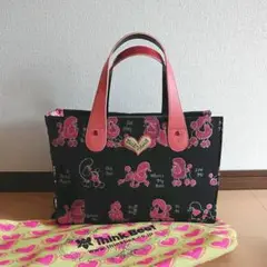【Think Bee！】シンクビー！犬柄ハンドバッグ、トートバッグ、新品未使用品 楽天市場】Think Bee!【シンクビｰ！】トートバッグ レディース