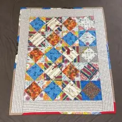 ハンドメイド キルティング ラグ マット107x91cm