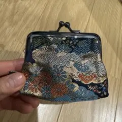 和柄がま口小銭入れ