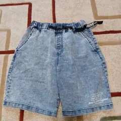 デニムハーフパンツ ライトブルー