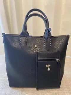 LANVIN ランバンオンブルー　トートバッグ　A4 パスケース付き