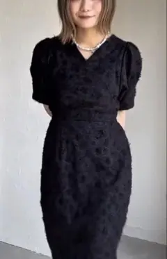 KATRIN Tokyo v-neck maxi onepiece ジャガード