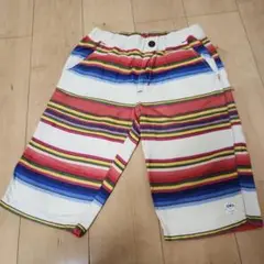 EDWIN キッズ ストライプ ハーフパンツ160