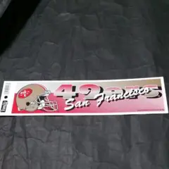 デッドストック未使用●サンフランシスコ 49ersバンパーステッカー