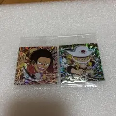にふぉるめーしょんワンピース大海賊シールウエハース　ロジャー、白ひげ
