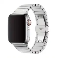 Apple Watch ステンレス リンクブレスレット シルバー S2