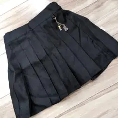 スカート　120cm　プリーツスカート　ブラック