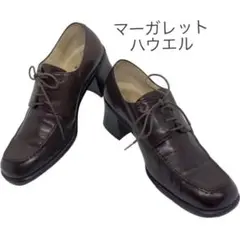 マーガレットハウエル ブラウン ローファー風パンプス 23cm