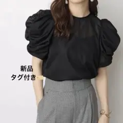 Arpege story アルページュストーリー 袖ボリュームシアーブラウス 1