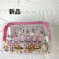 【新品】エスターバニー　クリアポーチ　スパンコール入り　透明