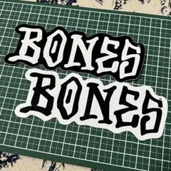 BONES ステッカー 2枚セット スケボー ベアリング ボーンズ ウィール