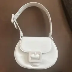 CHARLES & KEITH ホワイト バケットバッグ