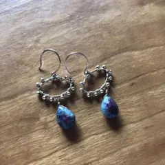 天然石 ピアス k10