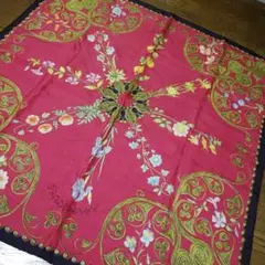 394美品 エルメス HERMES 花柄 ヴィンテージ スカーフ