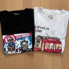 美品 Laundry ランドリー Tシャツ ブラック&ホワイト 2枚セット Ｌ