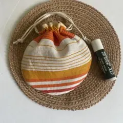 まんまる巾着◉オレンジ