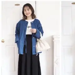 しまむら　omi 巾着バック　白