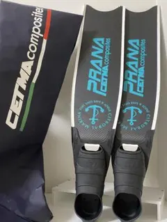 CETMA PRANA カーボンロングフィン 【37-38】収納バッグ付き※