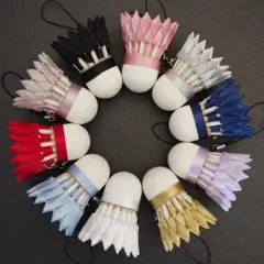 バドミントン シャトルキーホルダー　10個セット