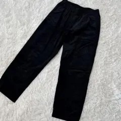 【c4748】UNIQLO コーデュロイイージーアンクルパンツ　ブラック