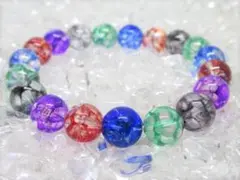 ★【ミックスクラック】天然石ブレスレットパワーストーン