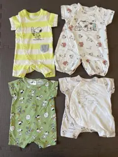 SNOOPY スヌーピー ロンパース 4枚セット H&M BREEZE