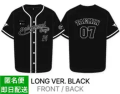 テミンtaemin 韓国限定ベースボールTシャツ 黒ロングトレカ付き テミンtaemin 韓国限定ベースボールTシャツ 黒ロングトレカ付き