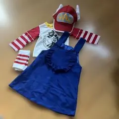 アラレちゃん 長袖シャツとオーバーオールセット