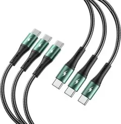 USB Type Cケーブル タイプc ケーブル【1m+1m+2M/3】