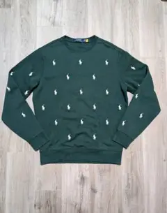 Polo RalphLaurenロゴ刺繍フリース グラフィック スウェットシャツ