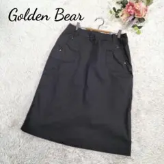 【ゴールデンベア】ミディ タイト スカート ブラック ポケット付き サイズ70