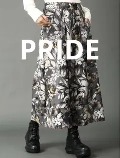 【新品未使用タグ付】PRIDE プライド ミックスフラワープリント ワイドパンツ