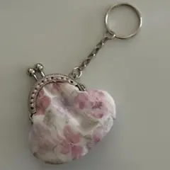リバティ ハンドメイド がま口キーホルダー766