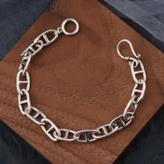 フック式 アンカーチェーン ブレスレット シルバー 925刻印 シェーヌ
