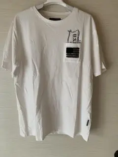 U.S.BOARDER ホワイト XL Tシャツ ポケット付き